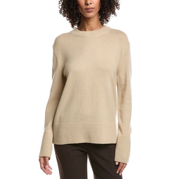 Vince Sweaters - Vince Womens  Crew Easy Wool & Cashmere-Blend Sweater, Blue